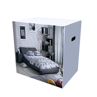 Couette personnalisée biodégradable, boîte de produits ménagers, ensembles de literie quatre pièces, boîte en papier, drap de lit, emballage boîtes ondulées