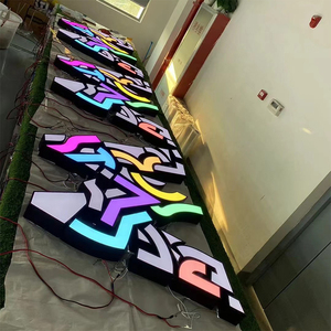 Bán buôn phổ biến màu sắc tùy chỉnh Backlit dấu hiệu Boutique chống gỉ kim loại <span class=keywords><strong>LED</strong></span> frontlit và Backlit thư ký - Product Image 4