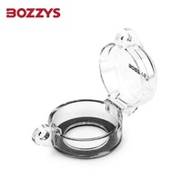 Cache-bouton d'arrêt d'urgence transparent en PC BOZZYS, rond, industriel, haute résistance pour boutons de commutation de 22 à 30 mm