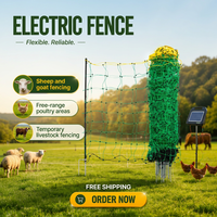 Filet de clôture électrique pour moutons et poulets, filet en plastique enduit de PVC pour volailles avec service de modélisation 3D, utilisation agricole