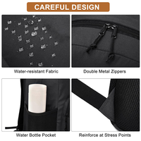 Sac à dos pour ordinateur portable de 15 pouces avec logo personnalisé, neutre, adapté au travail et aux voyages de loisirs, résistant à l'eau, sac à dos tendance pour étudiants