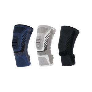 Genouillère fine, flexible et respirante en nylon et élasthanne pour hommes et femmes, idéale pour le basketball, la course à pied, avec sangle rotulienne pressurisée - Product Image 3