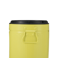 Poubelle sur pied en acier inoxydable noir 3L 5L Seau de stockage Poubelle à compost Poubelle de cuisine ronde