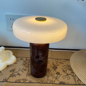 Lampe de table en verre au design moderne et postmoderne, lumière décorative de luxe pour salon, chambre à coucher, chevet, style minimaliste nordique AC - Product Image 6