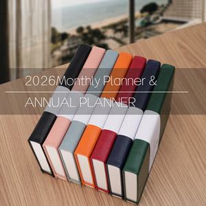 Планировщик в твердом переплете, ежедневный ежедневник из кожи, ежедневный ежедневник 2026, ежедневник 365 дней - Product Image 6
