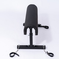 BANSEY SP Banc de fustigations en acier au carbone avec 4 menottes en cuir Cavallina pour chaise de bondage et de retenue Banco de azotes Rouge