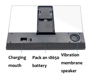스피커로 비디오 확대를위한 12 인치 3D 휴대 전화 화면 돋보기 - Product Image 4