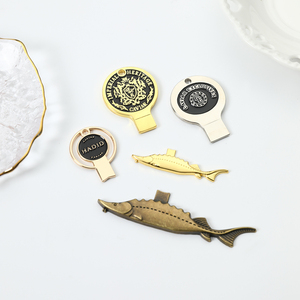 <b>Big</b> Size Custom Fish logo Label Caviar Tin Opener Caviar Fish Logos Opener Keychain Caviar Can Opener - Product Image 2
