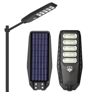 Zonne-Energie Licht Aangedreven Straatlantaarn Alles In Één 500W 400W 300W Lamparas Solares Farola Tuinlampen Solar Led Licht Buiten