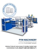 Máquina Automática de Coextrusión de Película de Burbujas de PE de 3 Capas, Línea de Extrusión de Película Fundida con Ancho de 1000 mm