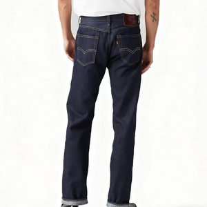 Jeans de marque <span class=keywords><strong>501</strong></span> <span class=keywords><strong>Coupe</strong></span> fuselée profonde Décoloration de la couleur Jeggings Kain Selvedge Tissu denim pour homme Rivet Stonewashed Hiver Avec logo - Product Image 6