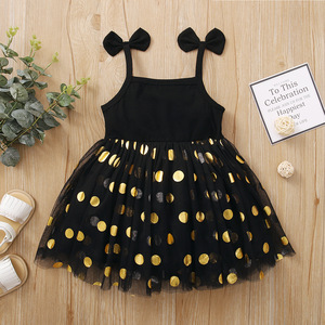 Summer Toddle Birthday Party Girl <b>Dresses</b> Lace <b>Dress</b> <b>Stars</b> With Baby Collar - Product Image 3