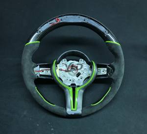 Volante deportivo YLD de fibra de carbono para BMW serie <span class=keywords><strong>M</strong></span>, compatible con M3 M4 M5 M6 F01 F06 F10 F11 F15 F20 F22 F30 F32 F33 F34 F31 F36 F80 - Product Image 1