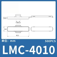 Kotak Penanda Kabel PP Tahan Air, Penanda Kabel Transparan, Identifikasi Kabel Listrik Seri LMC, Penahan Label Zip Tie
