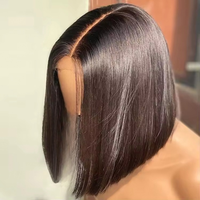 Perruque Lace Front Premium Personnalisée Grande Taille 360 HD Entièrement Transparente avec Cheveux Vierges Brésiliens Coupe Bob