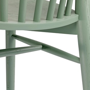 Vintage Style Artical Furniture Green Armless <b>Wooden</b> Dining <b>Chair</b> for Dining Room - Product Image 5