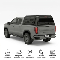 Hard-top en aluminium robuste et durable pour camionnette, avec trois portes, pour camionnettes pleine grandeur et de taille moyenne, Overland 4X4
