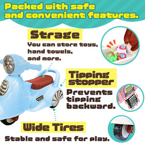 Wholesale Stylish Plastic <b>Ride</b>-<b>On</b> Toy <b>for</b> <b>2</b>-4 <b>Years</b> <b>Old</b> Kids Outdoor Play Scooter and Bike Toy <b>for</b> Baby Boys Online - Product Image 5