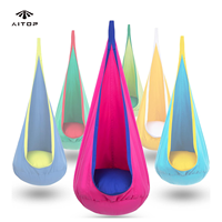Siège suspendu pour enfants, hamac suspendu avec coussin gonflable pour l'intérieur et l'extérieur
