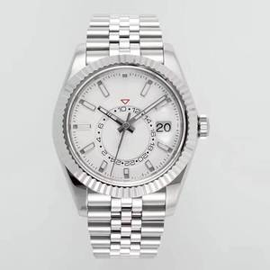 Reloj de Lujo de Alta Calidad, Resistente al Agua, Mecánico, 42 mm, Movimiento ETA 2824 de Fábrica ZF, 32.69.34, Acero 904L, Multifunción, Blanco - Product Image 1