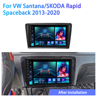 MeiHua 9 pouces Android autoradio GPS pour Bluetooth tableau de bord Placement prix usine 1 an pour VW Santana SKODA Rapid Spaceback