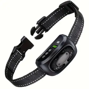 New Pet Products Dog Barking Control Devices Vibration Shock Sound Waterproof Dog Anti Bark Collar