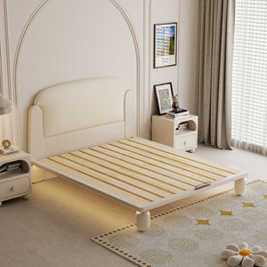 <span class=keywords><strong>Lit</strong></span> pour enfants de style crème, <span class=keywords><strong>lit</strong></span> pour garçon et fille, design princesse, meubles de chambre à coucher en bois moderne, <span class=keywords><strong>lit</strong></span> <span class=keywords><strong>suspendu</strong></span> blanc simple - Product Image 5