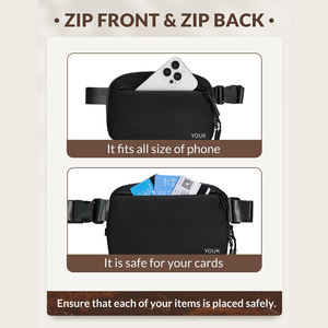 กระเป๋าคาดเอวแบบกันน้ำอเนกประสงค์ ทำจากไนลอนและโพลีเอสเตอร์ สำหรับเล่นกีฬา ท่องเที่ยว หรือใช้ในชีวิตประจำวัน - Product Image 4