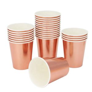 Ensemble de <span class=keywords><strong>vaisselle</strong></span> <span class=keywords><strong>jetable</strong></span> en papier or Rose pour mariage, noël, anniversaire, fête à domicile, <span class=keywords><strong>Kit</strong></span> de <span class=keywords><strong>vaisselle</strong></span> <span class=keywords><strong>jetable</strong></span> pour 24 invités - Product Image 5