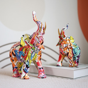 Decoración <span class=keywords><strong>de</strong></span> estilo europeo para sala <span class=keywords><strong>de</strong></span> estar, hogar y oficina: escritorio, mueble para TV, recibidor, artículos artísticos coloridos para bebés y madres - Product Image 1