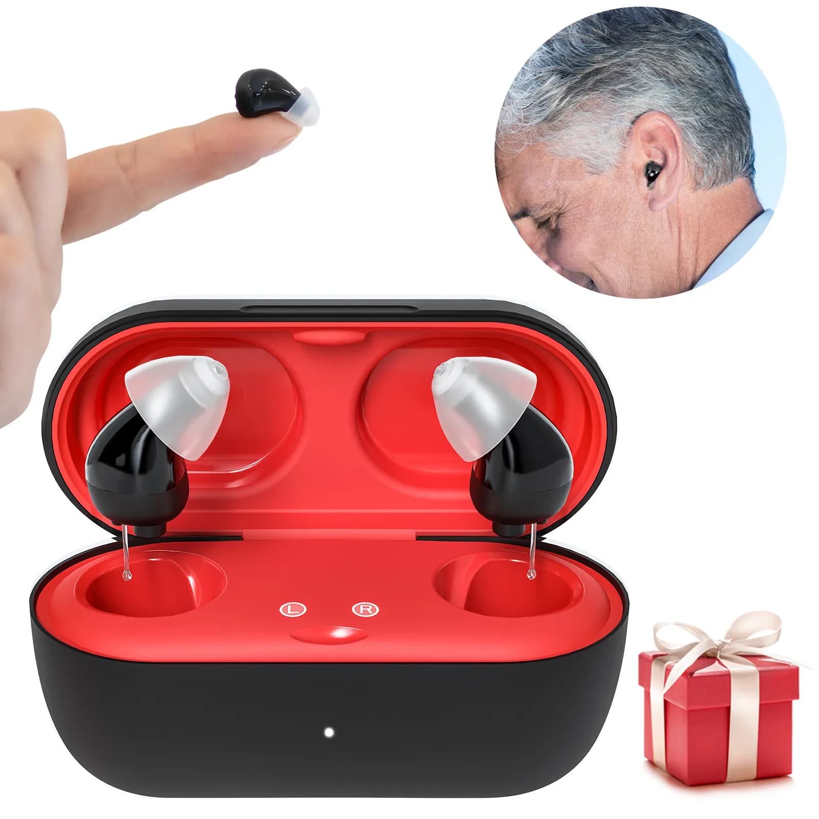 New Product Ideas for Deaf Elderly Super Invisible Mini Rechargeable CIC Digital Invisible Hearing Aid