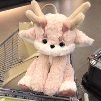 Vente flash - Peluche dragon rose porte-bonheur - Poupées de dessin animé - Super douces - Haute qualité - Animaux - Décoration de la maison - Jouets - Cadeaux d'anniversaire