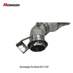 Tuyau de résonateur d'échappement avec bouclier thermique pour Mercedes Benz M256 GT50 GT53 E53 3.0T 2019+ - Product Image 3