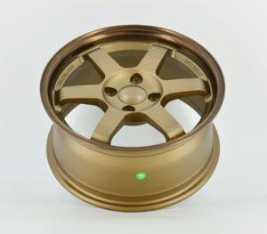 Rines TE37 Personalizados para Auto de Carreras, 17 Pulgadas, 5x114.3, ET 35mm, T6061, Cinco Radios, Diseño Cóncavo, Aleación de Aluminio Bronce - Product Image 6