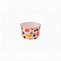 Bols en papier jetables et recyclables pour glaces et sushis, papier couché, impression de logo personnalisée, plusieurs tailles disponibles