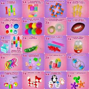24 Days Custom Kids' Advent <b>Calendars</b> Small Bubble Christmas Sensory Fidget Box 24 Novelty & Gag Toys for Great Service Children - Product Image 3