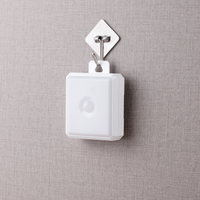 SMASOON Lámpara Nocturna Postmoderna con Sensor de Movimiento por Inducción, Control por Voz Mediante Aplicación, Funciona con Batería, Montaje Magnético en Pared, Residencial