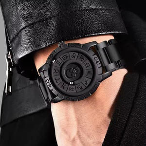 Nouvelle Montre Homme 2025 à Aiguille Magnétique et Bille Roulante, Design Unique, Montre de Luxe en Acier Inoxydable avec Crâne Squelette pour Hommes - Product Image 2