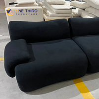Canapé modulaire rembourré en tissu pour hôtel Cloud Canapé moderne minimaliste à compression de luxe