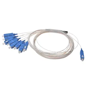 Professional manufacturer Plc splitter sc upc 1x8 1x16 cassette type fiber optic plc splitter