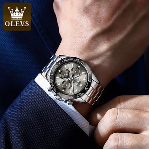 OLEVS 6654 Montre mécanique automatique pour hommes Montre de luxe pour couple en acier inoxydable étanche Luminescent Montre de mode pour hommes montre reloj - Product Image 6