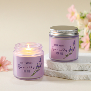 Vela Aromática de Cera de Soja Translúcida Morada Esmerilada, Venta Caliente, Lote Pequeño, Regalo Creativo Personalizado para el Hogar, Aromaterapia - Product Image 3