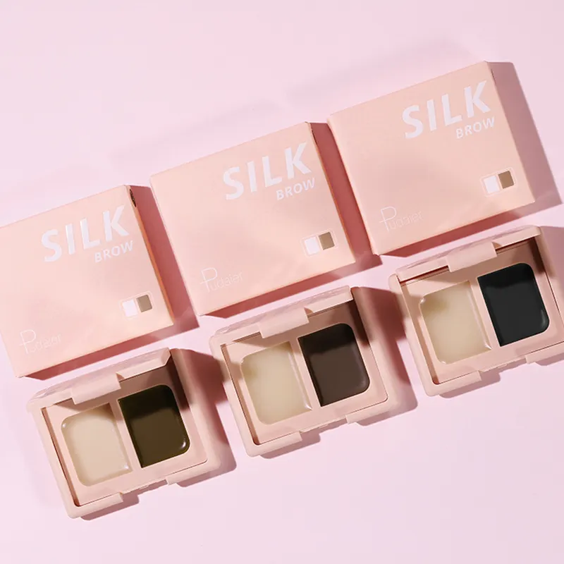 Kit de maquillage professionnel 3D, 2 en 1, savon et Gel pour les sourcils, étiquette privée, nouveauté 2020