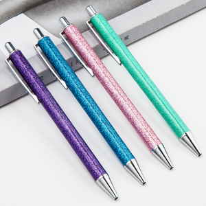Bolígrafos Retráctil Metal fansy pluma rosa de tinta negro brillo de oro rosa haga clic en Personalizado lindo bolígrafos con logo para la escuela <span class=keywords><strong>boligraf</strong></span> - Product Image 2