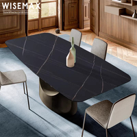 WISEMAX FURNITURE Nouvelle table de salle à manger italienne en pierre frittée table de cuisine table à manger en ardoise pour restaurant