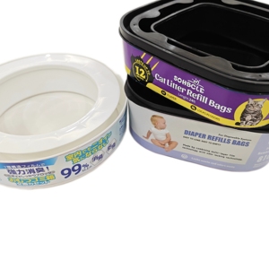 Hochklebende Langstreifen-Laminatetiketten für Haustier-Abfallbeutel, Babywindelbeutel und Ringverpackungen - Product Image 2