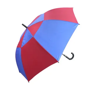 LS Heavy Duty Big Wasserdichter Regenschirm Promotion Auto Open Custom Logo Großer UV-Doppelschicht-Golfs chirm