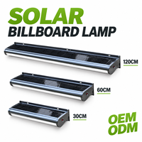 Panneau publicitaire solaire LED extérieur, sécurité IP65, résistant aux intempéries, éclairage continu du crépuscule à l'aube pour patio, porte arrière, bâtiment