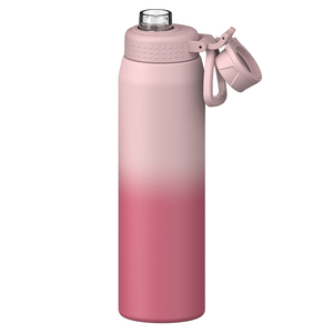 Botella de agua deportiva de acero inoxidable de doble pared con tapa de rosca personalizada, termo de vacío para adultos, para viajes - Product Image 4