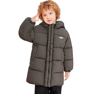 Nouveauté hiver, <span class=keywords><strong>veste</strong></span> <span class=keywords><strong>mi</strong></span>-longue pour garçons et filles, taille moyenne et grande, manteaux matelassés à capuche pour enfants - Product Image 5
